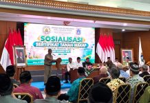 RATUSAN PENGURUS DKM SE-JAKARTA UTARA IKUTI SOSIALISASI PERCEPATAN SERTIFIKAT TANAH WAKAF